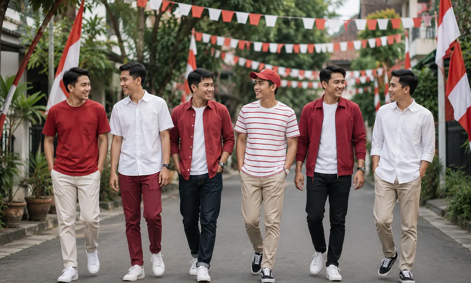 Rekomendasi OOTD Agustusan untuk Pria, Simpel tapi Tetap Keren!