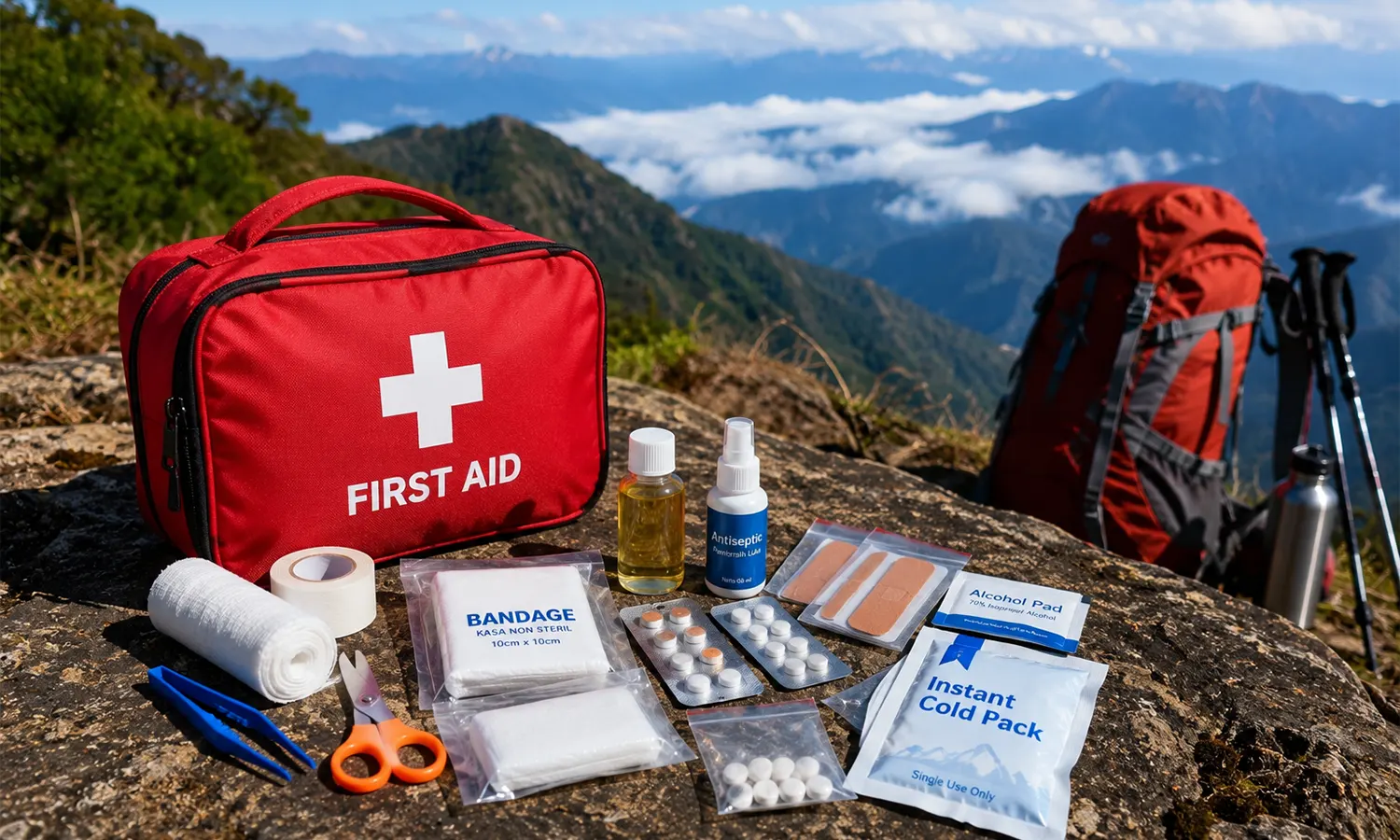 Persiapkan P3K untuk Naik Gunung, Apa Saja yang Wajib Dibawa?