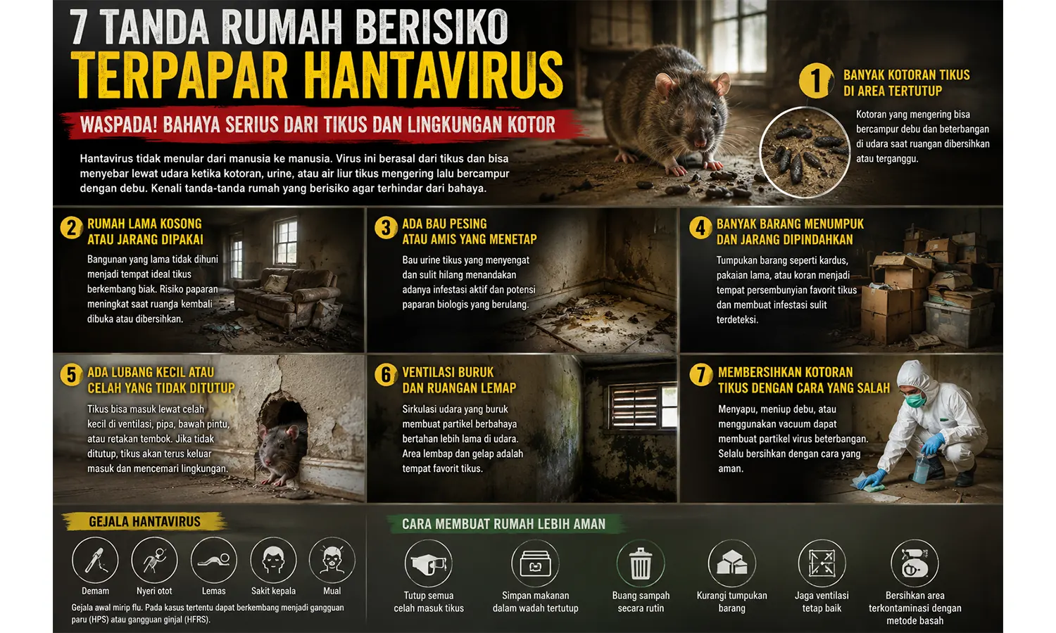 Waspada Hantavirus di Rumah: Bukan Sekadar Tikus, Tapi Lingkungan yang Terabaikan
